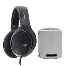 Sennheiser - HD 560S Open-Back High-Performance Headphones with Sony XB100 Speaker - Black