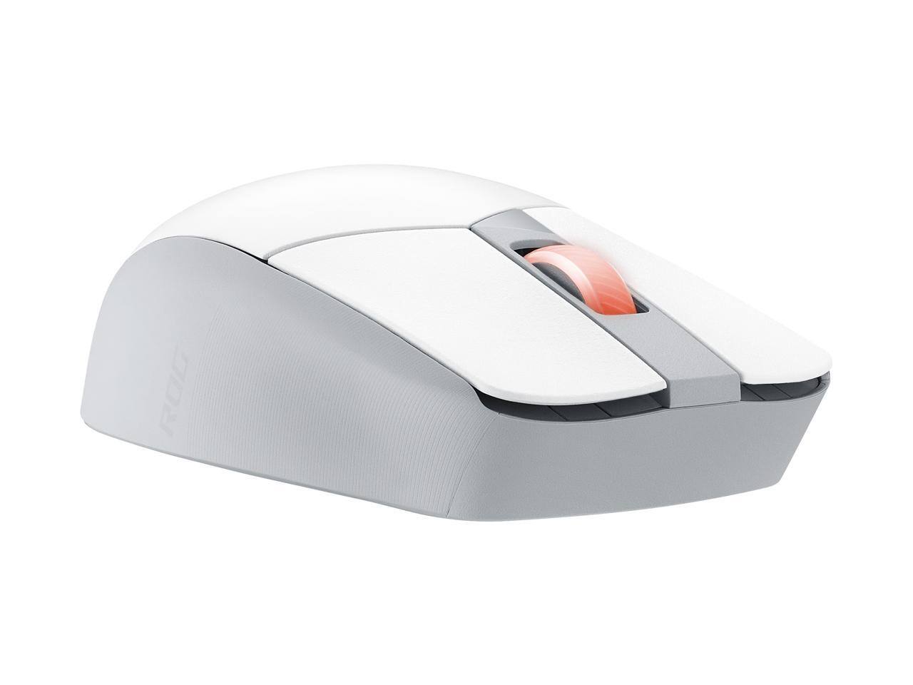 Alt View 6. ASUS - Asus ROG Strix Impact III Wireless - 57g, 36K DPI, Bluetooth/2.4GHz, 618hr Battery, Replaceable Switches, White - White.