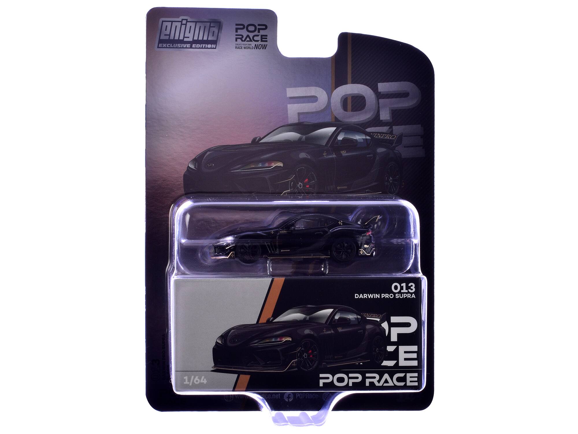enigma POP RACE EXCLUSIVE EDITION ANE WORLD NOW POP INTRO 013 DARWIN PRO SUPRA SUPR 013 1/64 ace.net co.net TRO P CE POP RACE
