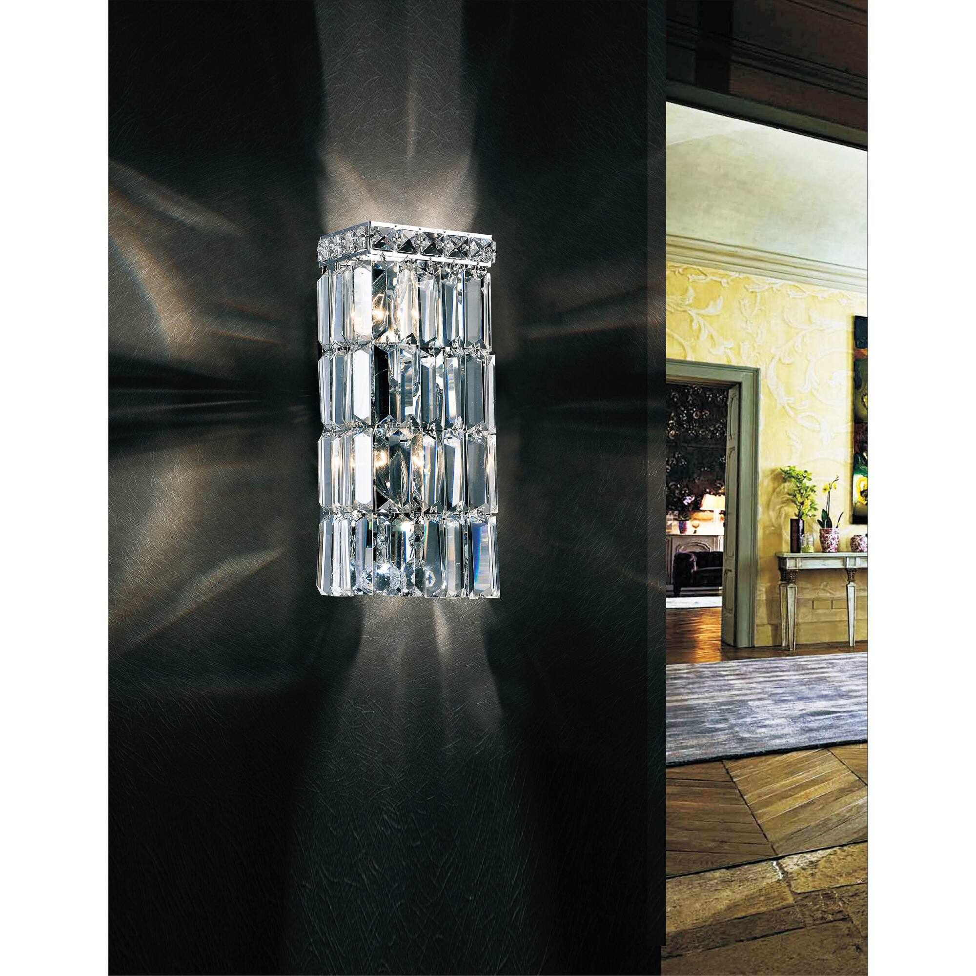 Alt View 2. CWI Lighting - Colosseum 2 Light Bathroom Sconce With Chrome Finish - Chrome.