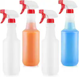 Zulay Kitchen - Zulay Home 16 oz Spray Bottle 4 Pack - Heavy Duty Cleaning Spray Bottles For Cleaning Solutions