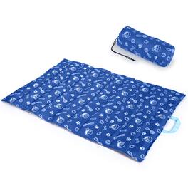 Ownpets - Outdoor Dog Bed Waterproof Travel Mat 40" x 27" - Navy Blue
