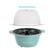Alt View 5. Nostalgia - 2-qt. Stainless Steel Stirring Popcorn Popper - Aqua.