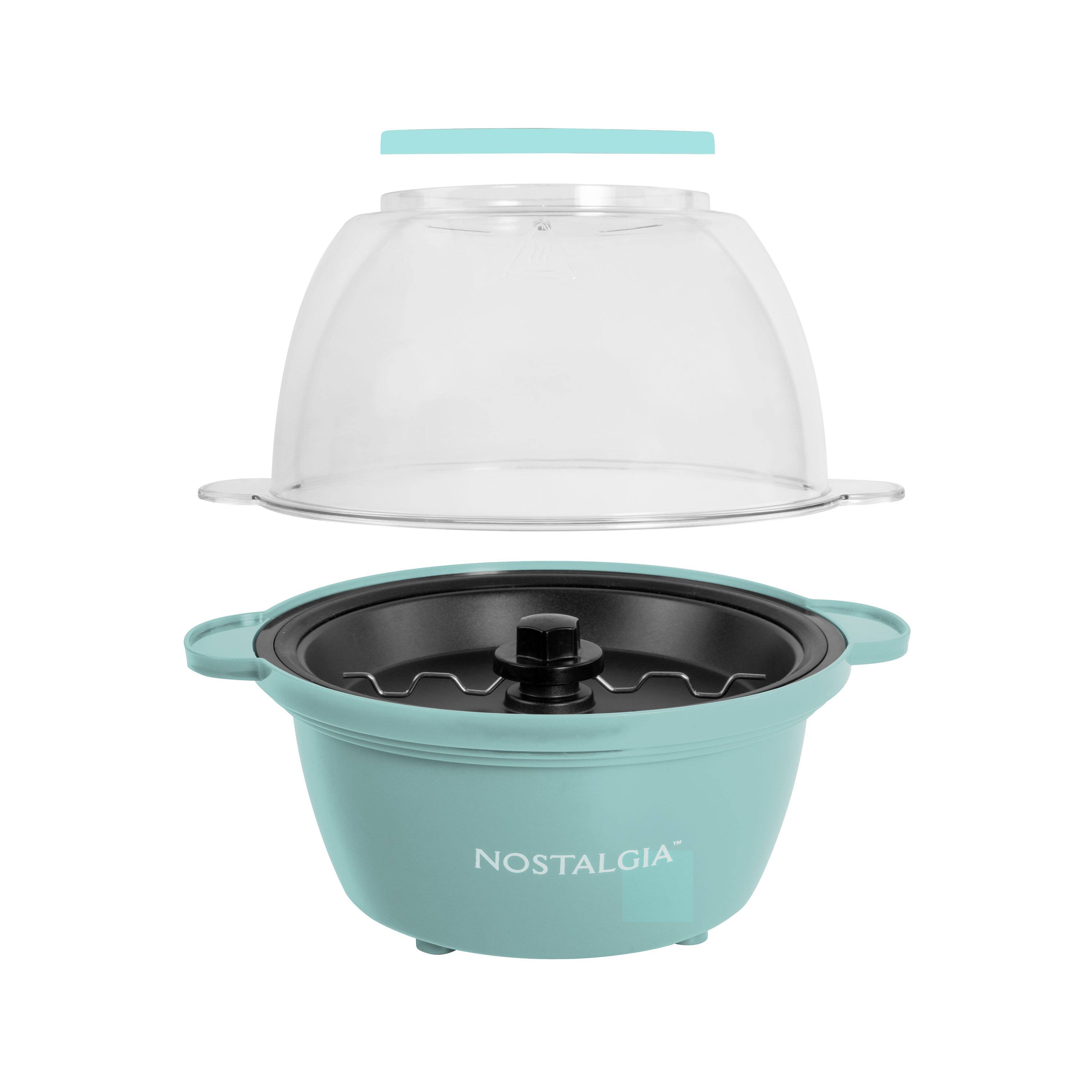 Alt View 5. Nostalgia - 2-qt. Stainless Steel Stirring Popcorn Popper - Aqua.