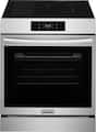 Frigidaire - Gallery 30 in. Wide 5 elements 6.2 Cu. Ft. Slide-In Electric Induction Range with Stone-Baked Pizza and 15+ Ways to Cook - Stainless Steel
