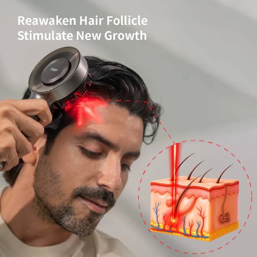 Reawaken Hair Follicle  
Stimulate New Growth