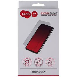 Tech21 - Impact Glass Screen Protector for Apple iPhone 14 Plus - Clear