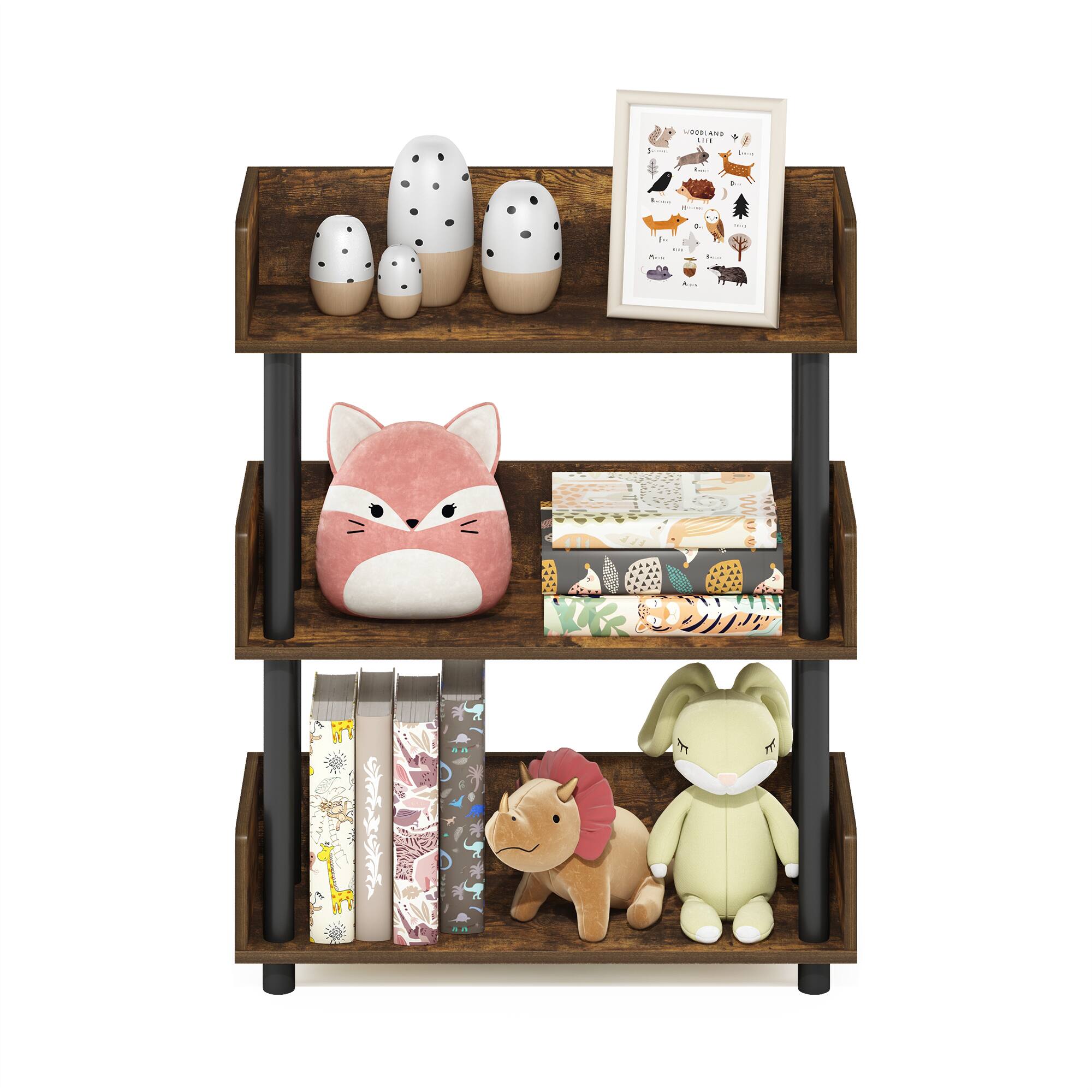 Sure, here is the corrected and grouped text from the image:

---

**Top Shelf:**
- ANE L04

**Middle Shelf:**
- HOOLAND
- ZEBRA
- FOX
- OWL
- DEER
- RABBIT
- SQUIRREL
- BEAR
- HIPPO
- LION
- TIGER
- ELEPHANT
- MONKEY
- GIRAFFE
- KANGAROO
- PENGUIN
- KANGAROO
- HIPPO
- LION
- TIGER
- ELEPHANT
- MONKEY
- GIRAFFE
- KANGAROO
- PENGUIN

**Bottom Shelf:**
- (No visible text)

--- 

This text is based on the visible elements in the image.