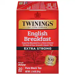 Twinings - English Breakfast Extra Bold - Case of 6 - 20 Bags
