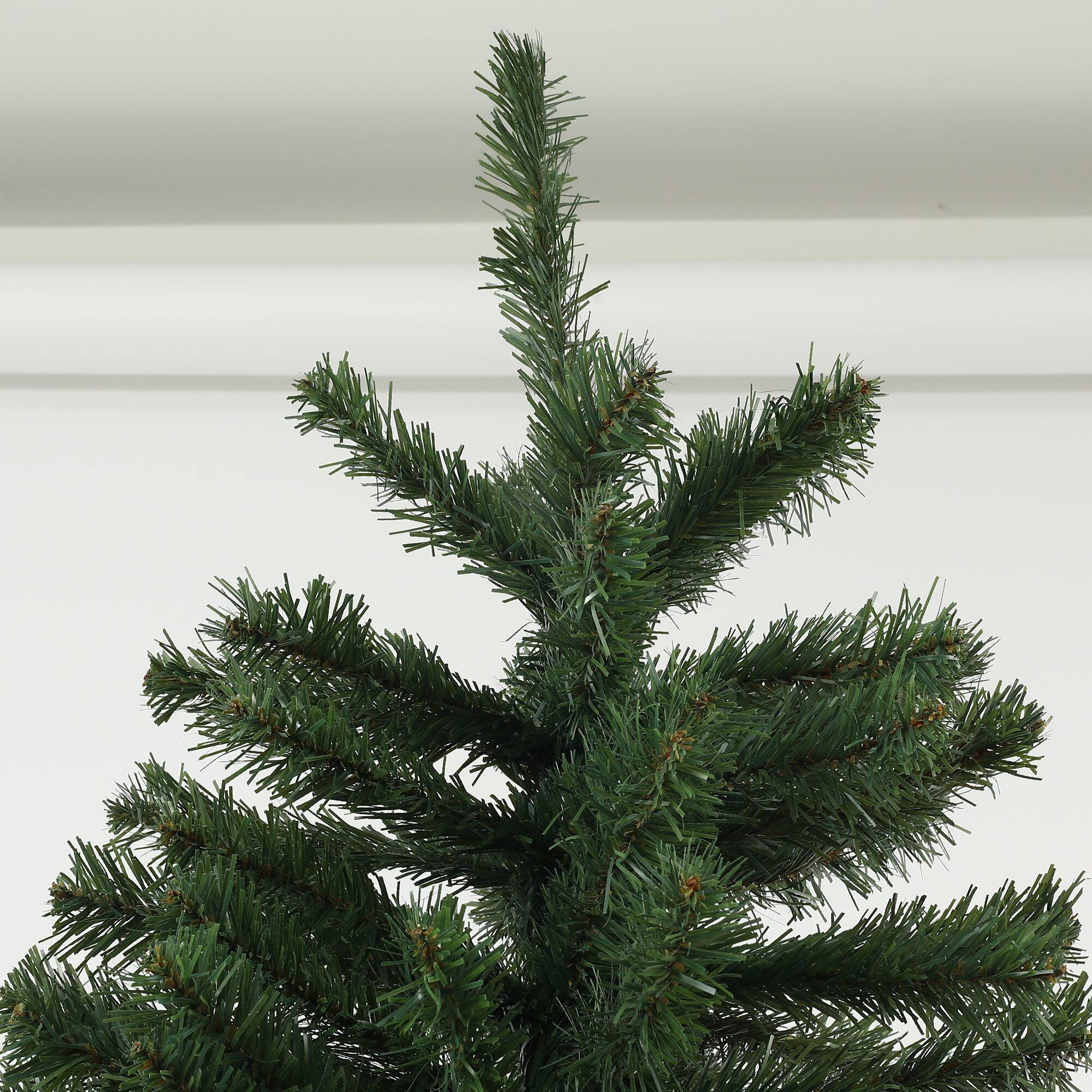 Alt View 8. Homcom - Artificial Christmas Tree, 1000 Tips Auto Open Steel Base - Green.