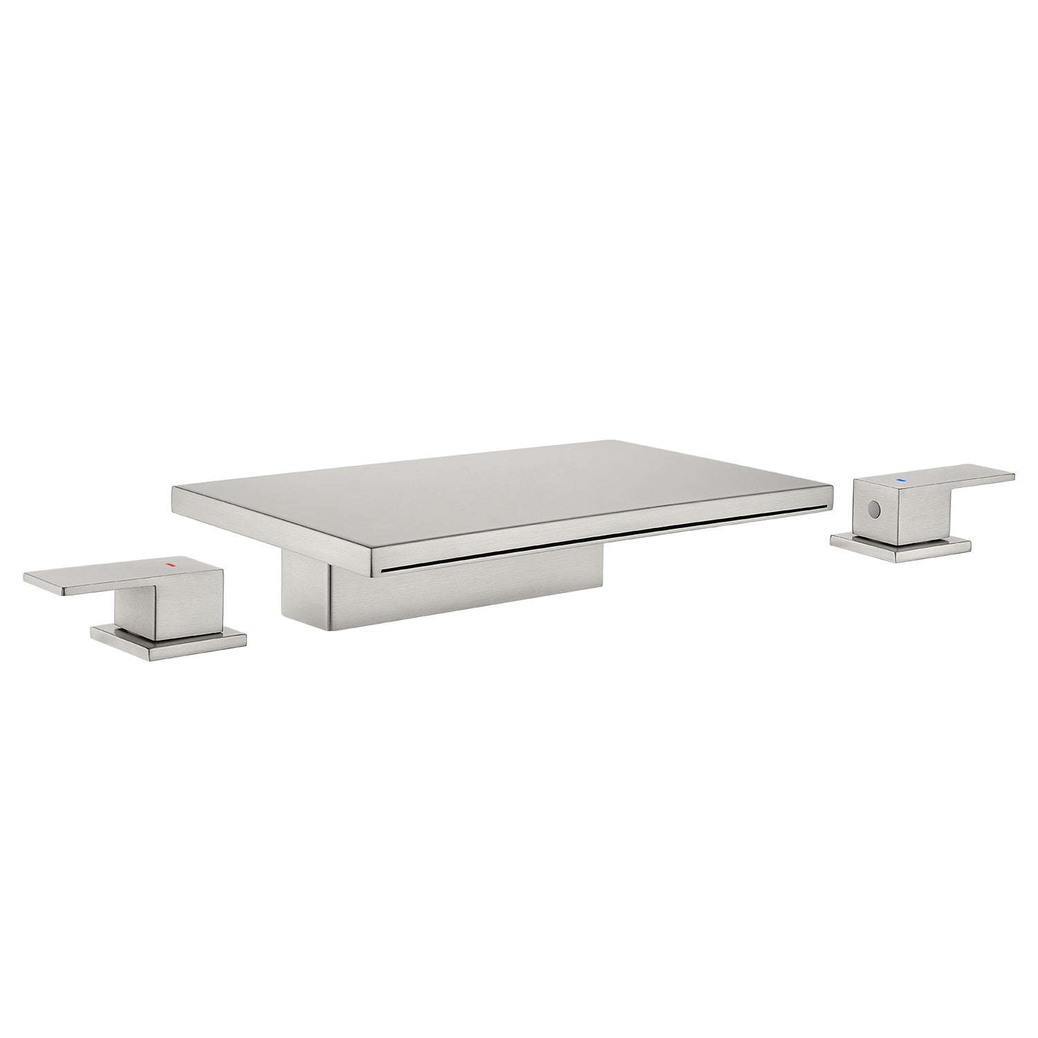 Front. Boyel Living - Brushed Faucet SUS304 Waterfall Spout cUPC Quick Connect Temporary Shelf - Brushed Nickel.