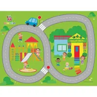 TCG Toys - Imaginmat: Deluxe - Cocomelon - Floor Playmat & Toy Car, 30.5 x 20.5",Kids 3+ - Front_Zoom