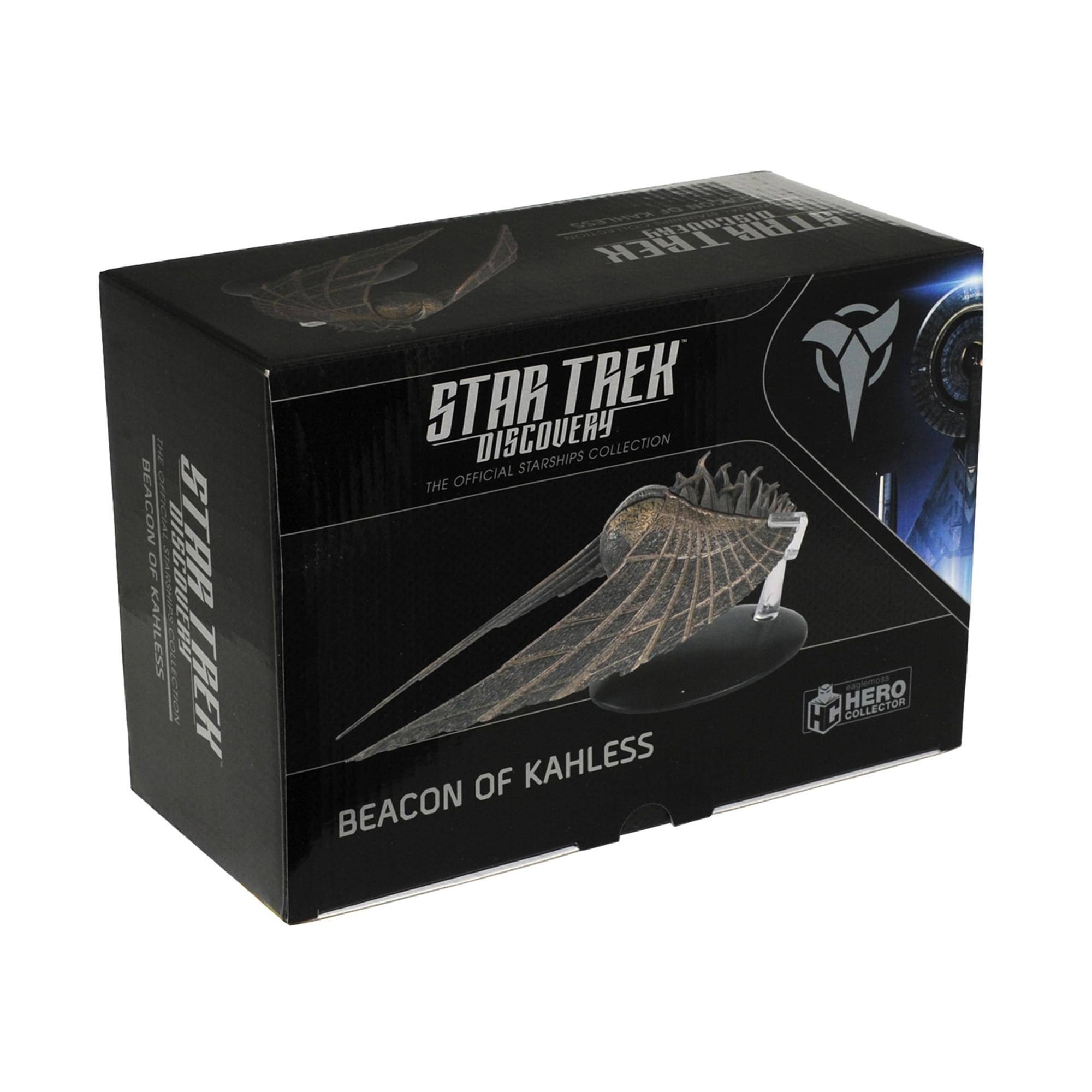 | BEACON OF KAHLESS  
ESS MI9OU  
CIN TREH Vnea RED BR  
STAR TREK DISCOVERY  
STARSHIPS COLLECTION  
THE OFFICIAL  
ppemina ps HERO COLLECTOR  
H C OF KAHLESS  
BEACON