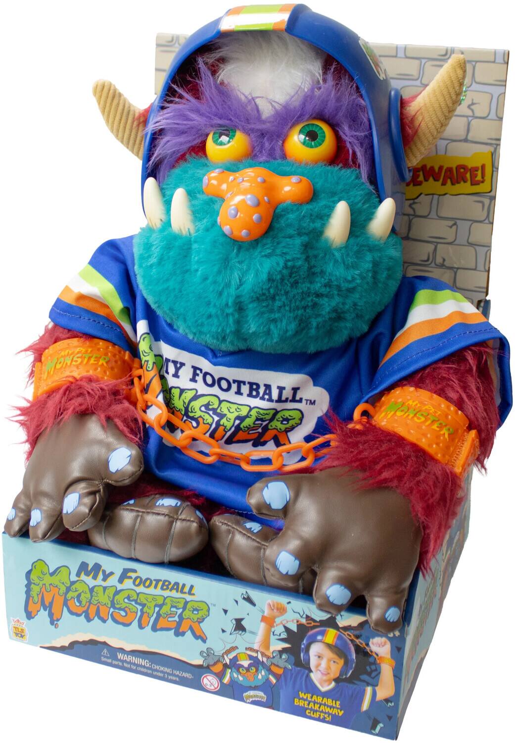 BEWARE!  
MY FOOTBALL MONSTER  
WARNING: Not for children under 3 years. CHOKING HAZARD - Small parts.  
BREAKAWAY CUFFS!