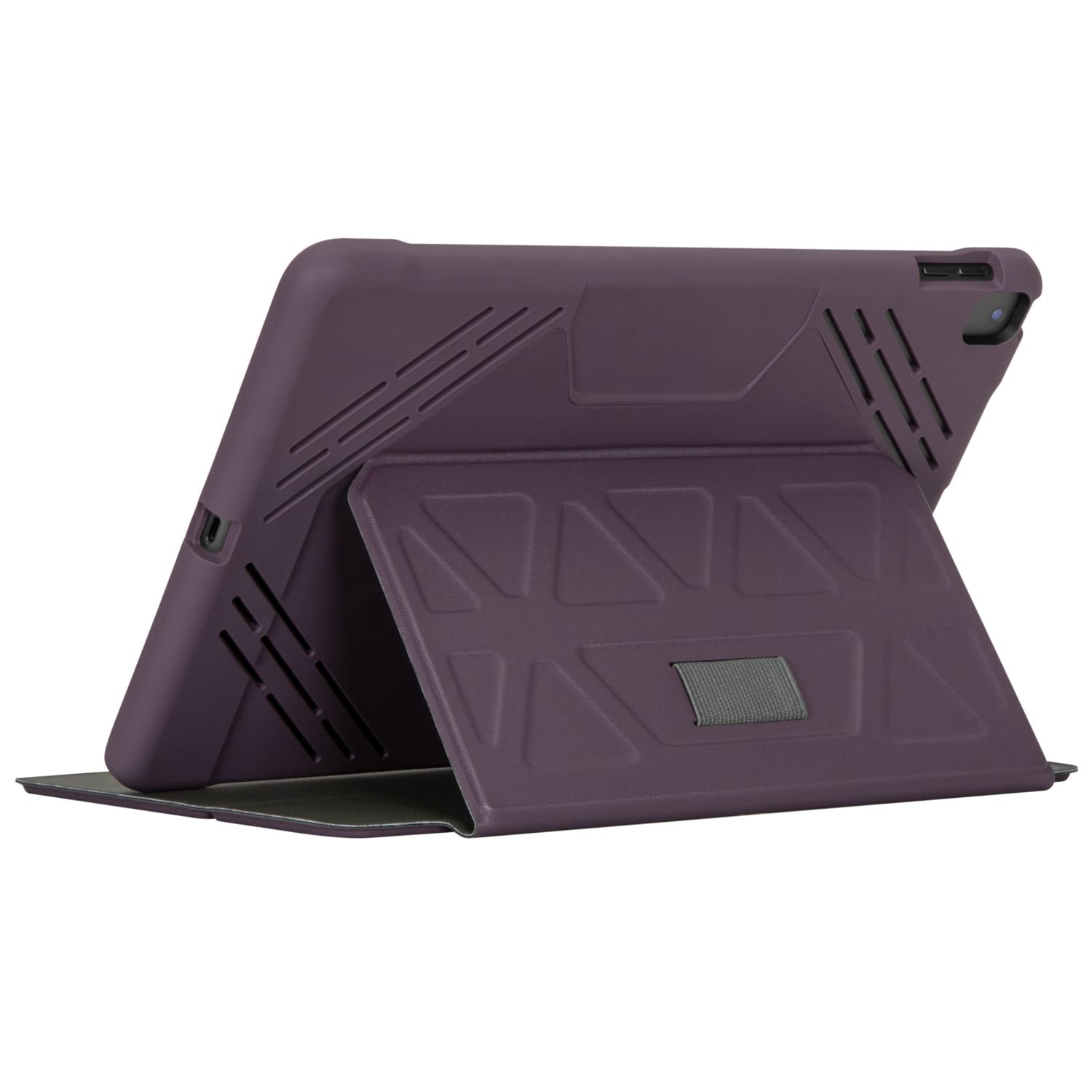 Alt View 13. Targus - Pro-Tek Antimicrobial Case for iPad (9th, 8th and 7th gen.) 10.2", iPad Air 10.5", and iPad Pro 10.5" - Purple.