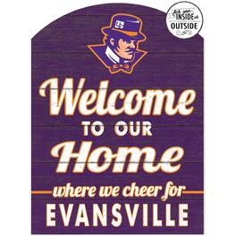 Jardine - Evansville Aces 16'' x 22'' Indoor/Outdoor Marquee Sign - Purple