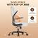 SAVE SPACE WITH FLIP-UP ARM
0° Effective Support for Elbows
90° Under Desk to Save Space