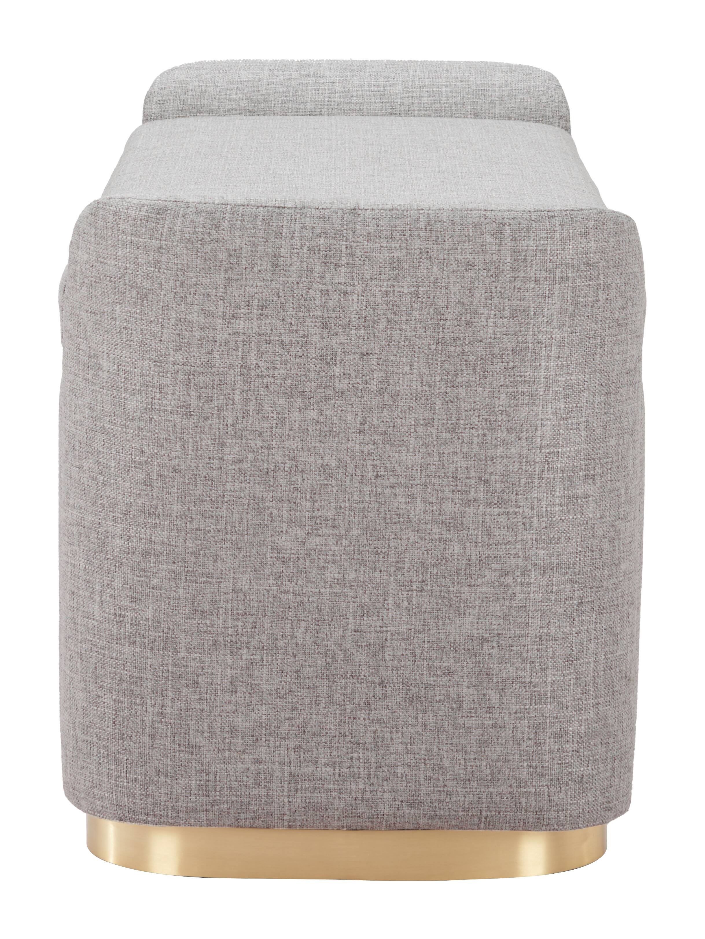 Back. Hivvago - Dobo Storage Bench Gray - Gray.