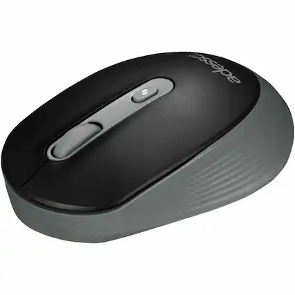 Front. Adesso - Adesso iMouse A30B Wireless Mouse with AI CoPilot Shortcut Button - Optical - Wireless - 30 ft - Radio Frequency - 2.40 - Black.