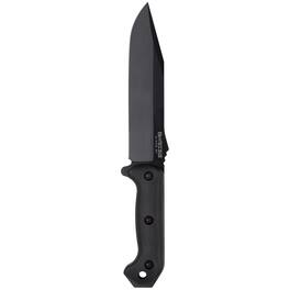 KA-BAR - 7.25" Straight Edge Blade Becker Combat Utility Knife -w/ Sheath - Black