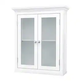Hivvago - Classic 2-Door Bathroom Wall Cabinet Finish - White
