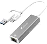 j5create - USB-C® to 2.5 Gigabit Ethernet Adapter, with 3.93" cable - Space Gray