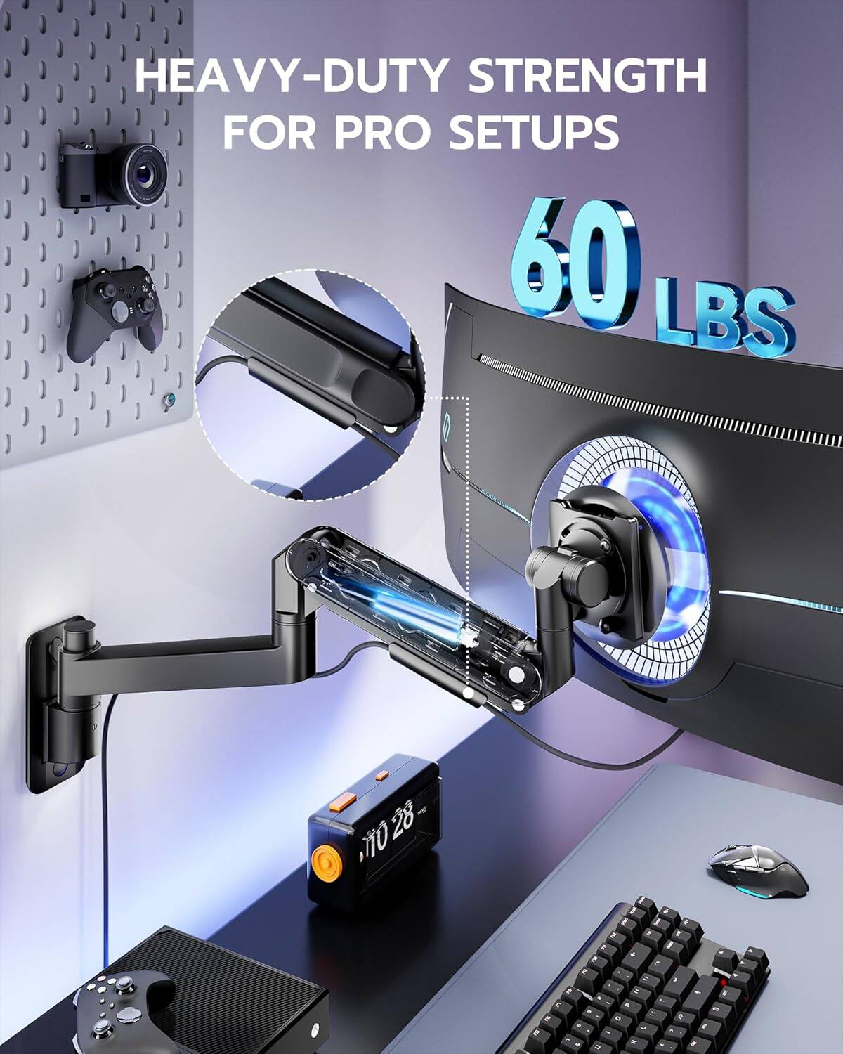 HEAVY-DUTY STRENGTH FOR PRO SETUPS  
60 LBS