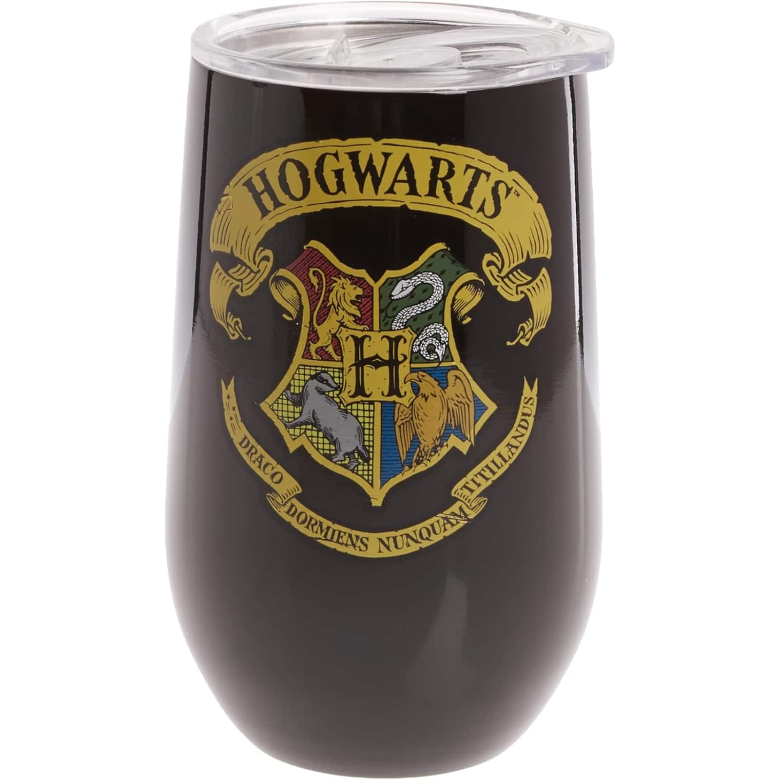 Spoontiques - Harry Potter Hogwards Logo Stainless Steel Double Wall Insulated Wine Tumbler Mug 16 ounce - Black price history on PriceWatchPro