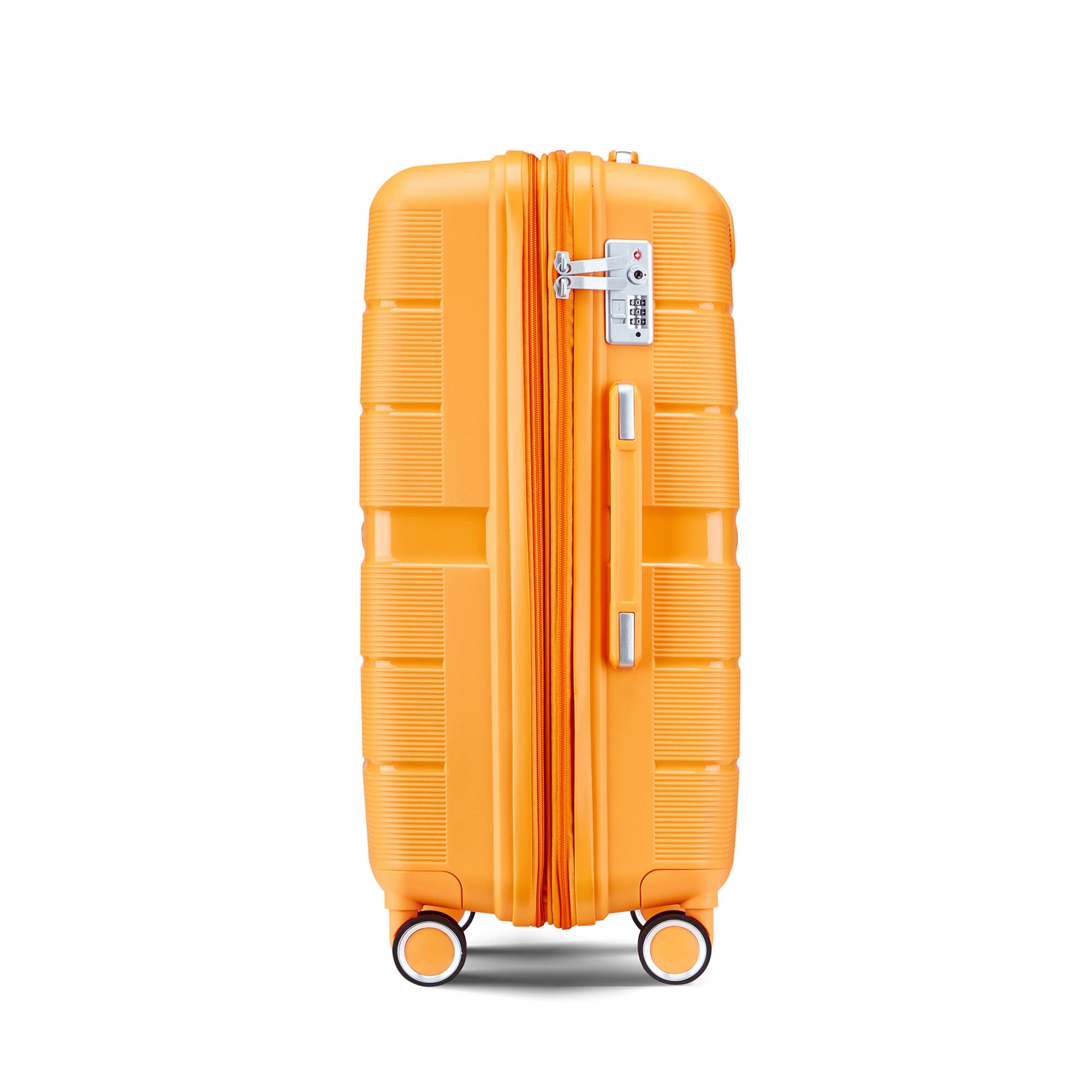 Alt View 7. ELEMENT ACE - 4-Piece Lightweight Expandable Hardshell Luggage Set with Spinner Wheels and TSA Lock - Orange.