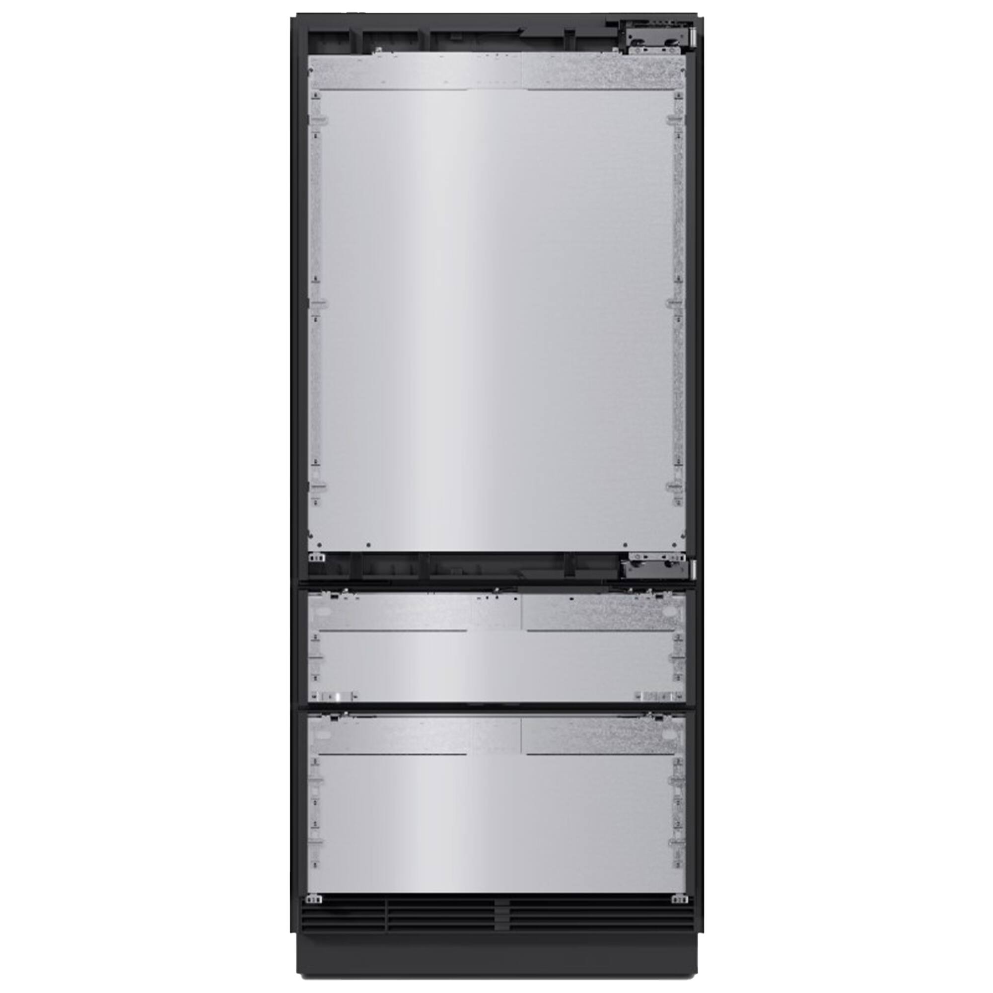 Left. Miele - KFMC 3846 R 36" 18.8 Cubic Feet Bottom Mount MasterCool Fridge-Freezer - Panel Ready.