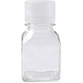 Nalgene - Transparent Lexan Polycarbonate Square Storage Bottle - 4 oz. - Clear