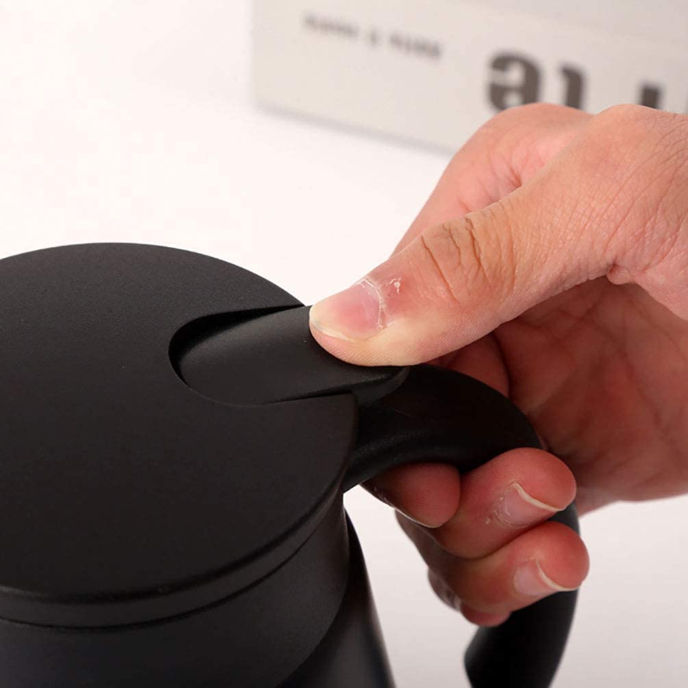 Alt View 8. Dapper Styles - Thermal Coffee Carafe Tea Pot Stainless Steel Insulation Double Wall Vacuum Insulated Water & Beverage Disp... - White.