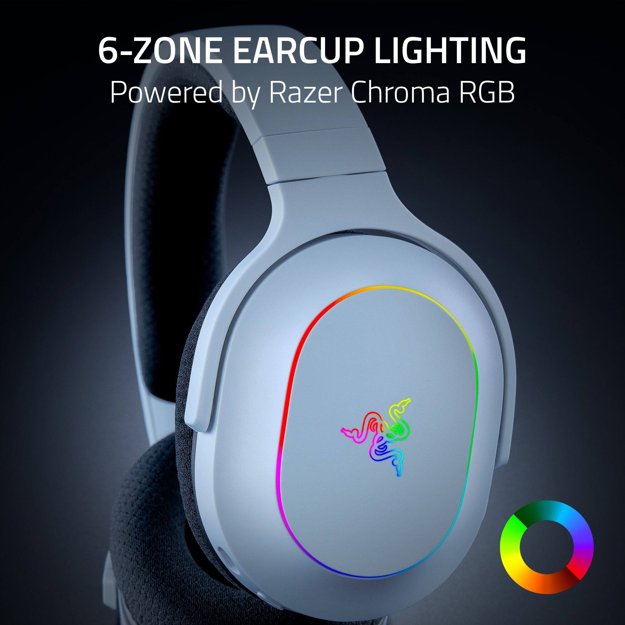 6-ZONE EARCUP LIGHTING Powered by Razer Chroma RGB