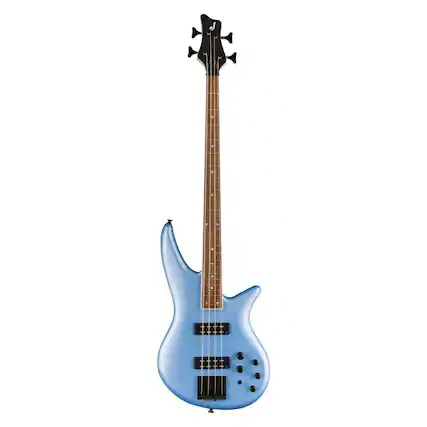 Front. Jackson - Jackson X Series Spectra Bass SBX IV Bass Guitar - Matte Blue Frost.