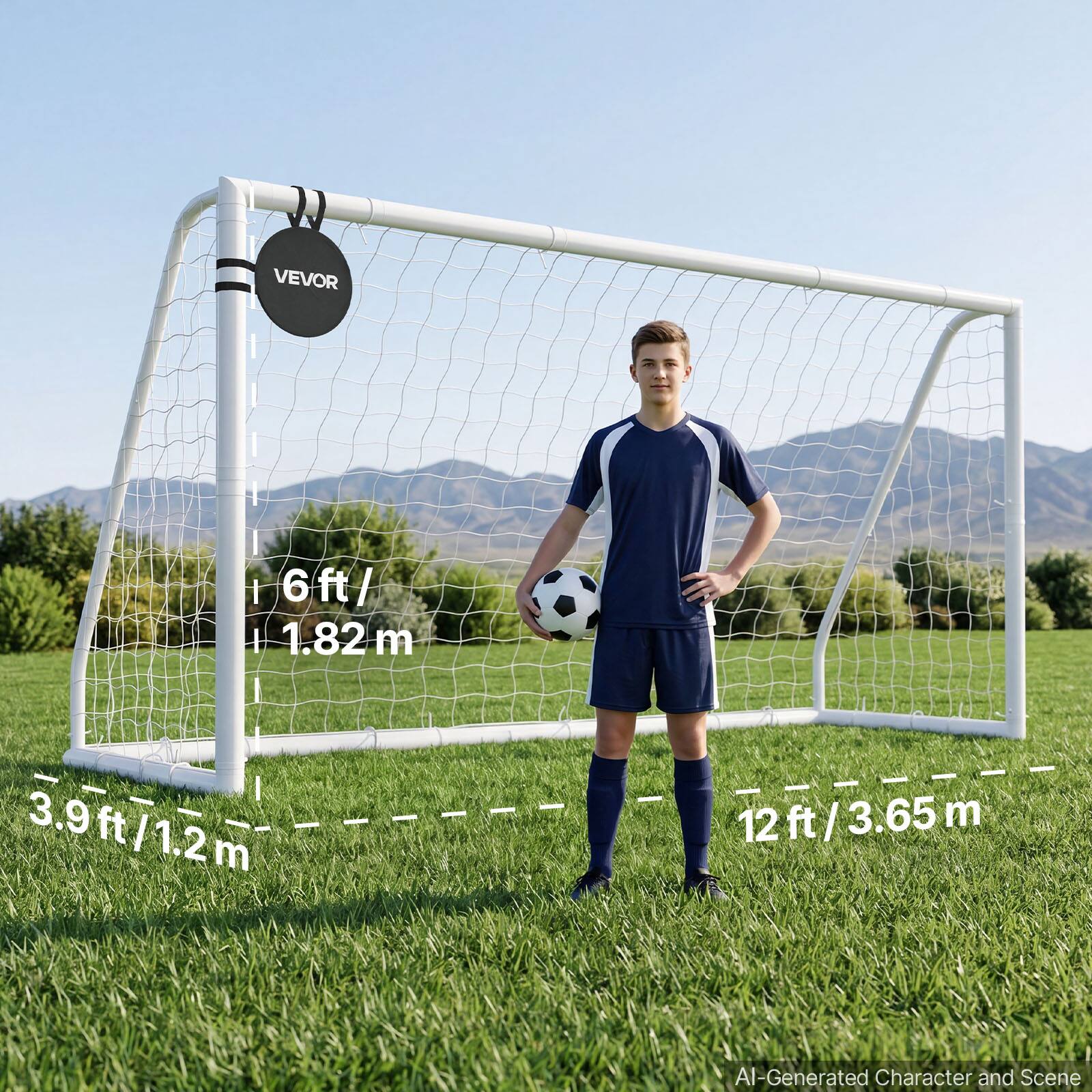 VEVOR

6ft / 1.82m

3.9ft / 1.2m

12ft / 3.65m

AI-Generated Character and Scene