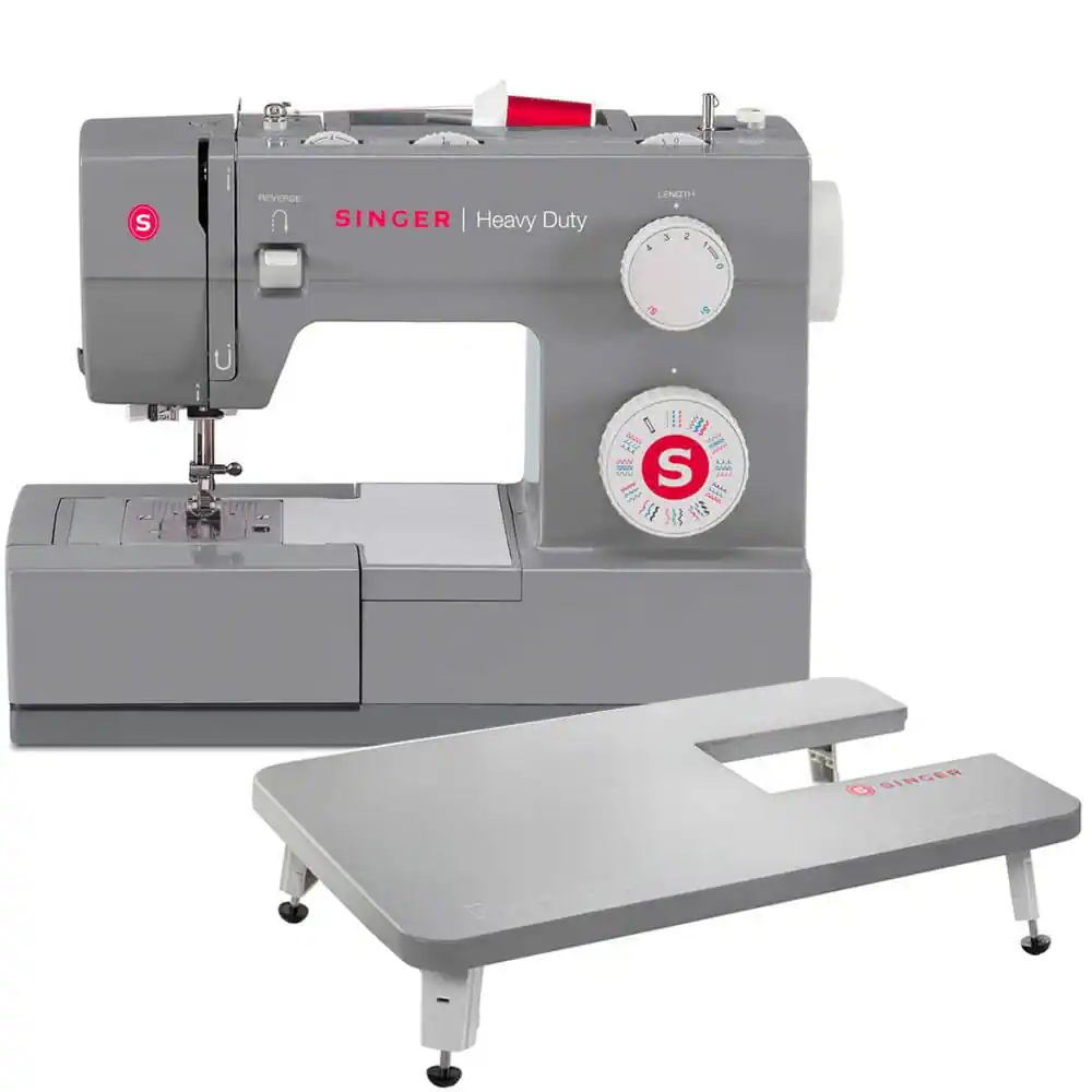 Singer - 4432EXTBUND Heavy Duty 4432 Sewing Machine with Extension Table - Gray
