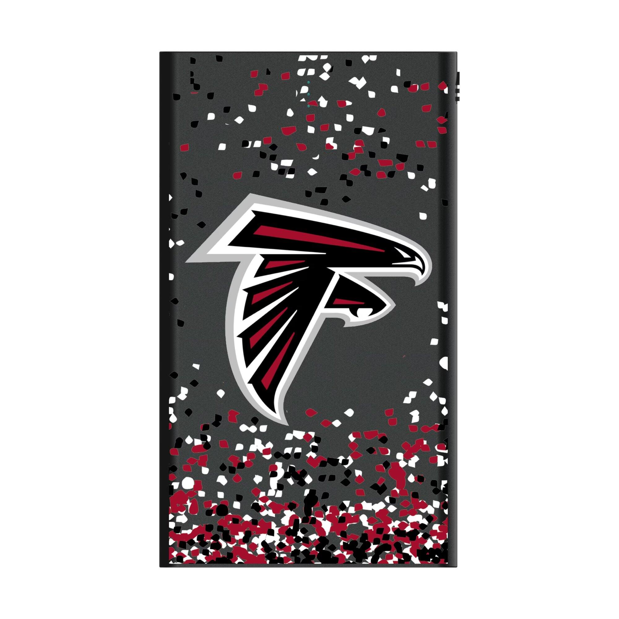 Alt View 1. Keyscaper - Atlanta Falcons 5000mAh Flat Powerbank - Black.