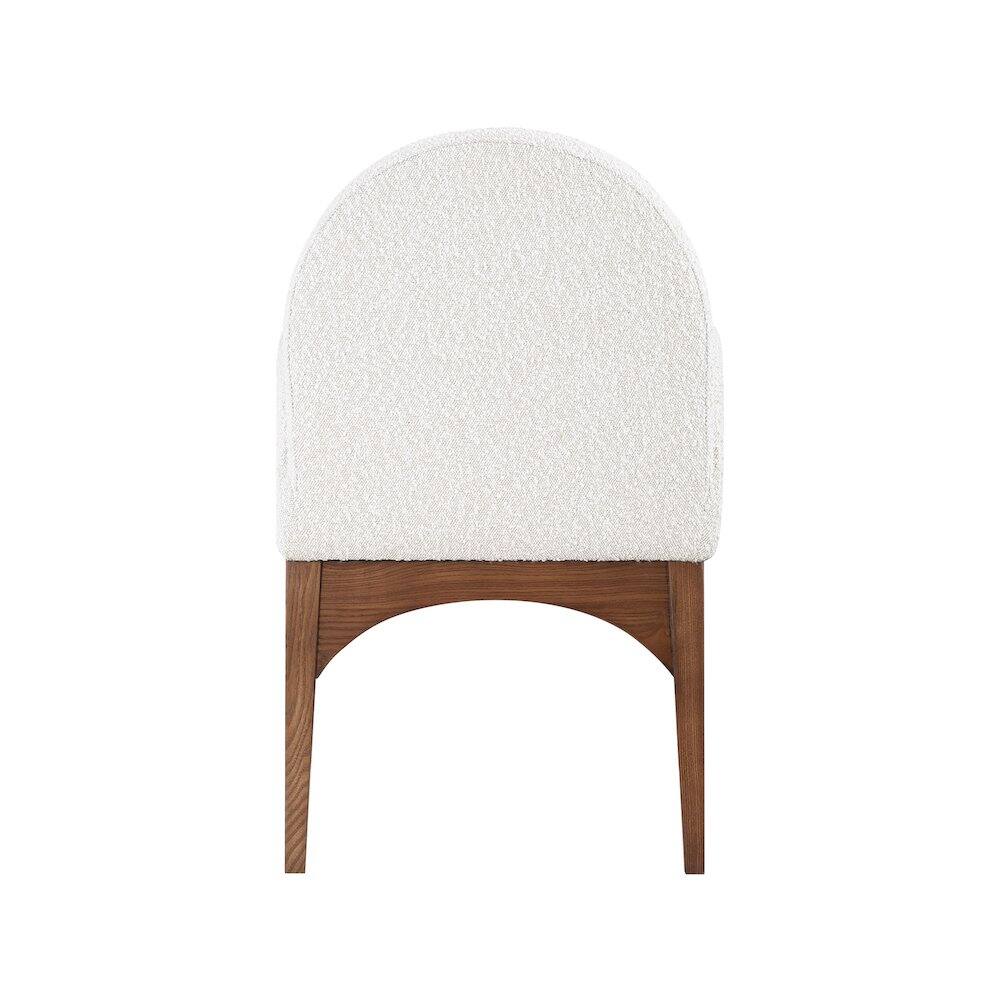 Alt View 1. Meridian Furniture - Waldorf Cream Boucle Fabric Dining Chair - Beige.