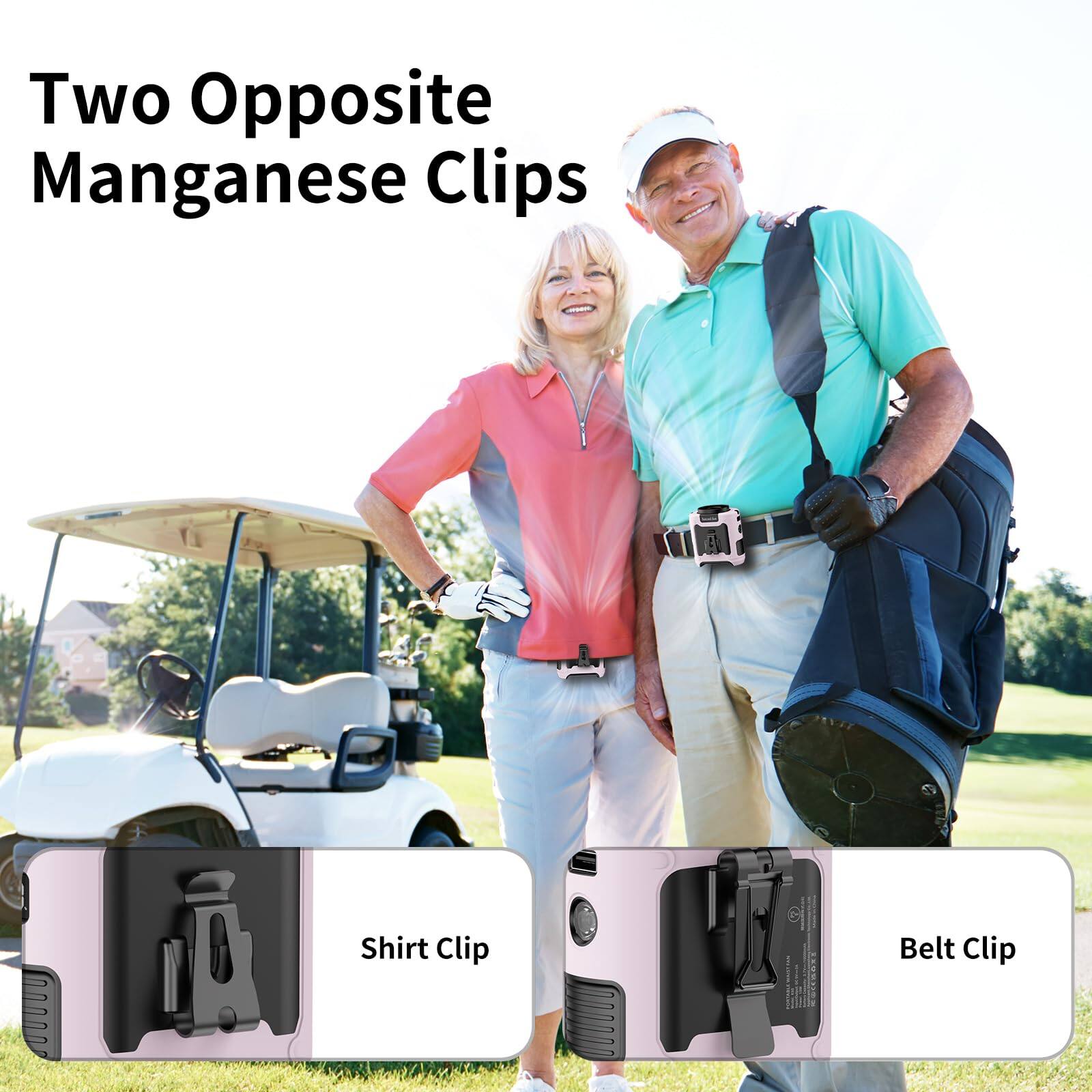 Two Opposite Manganese Clips

Shirt Clip

Belt Clip