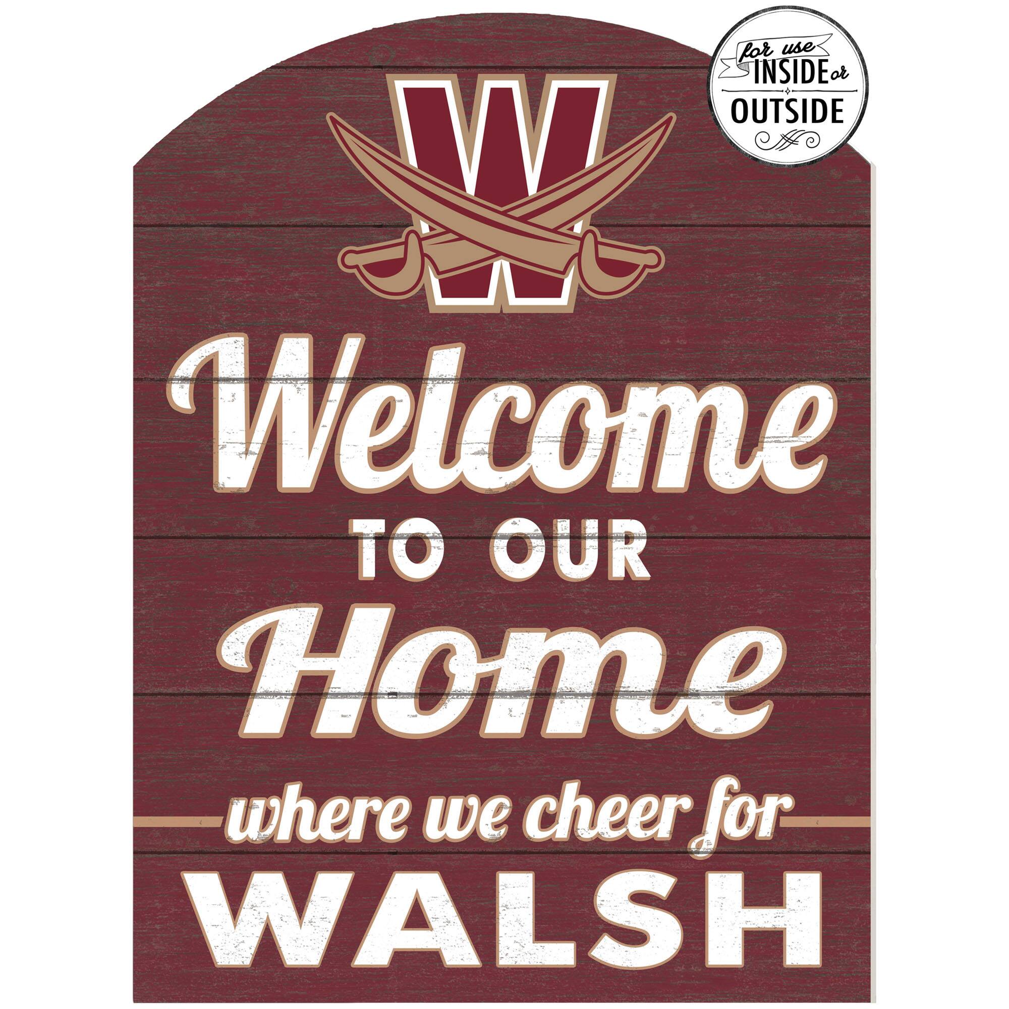Jardine - Walsh Cavaliers 16'' x 22'' Indoor/Outdoor Marquee Sign - Maroon