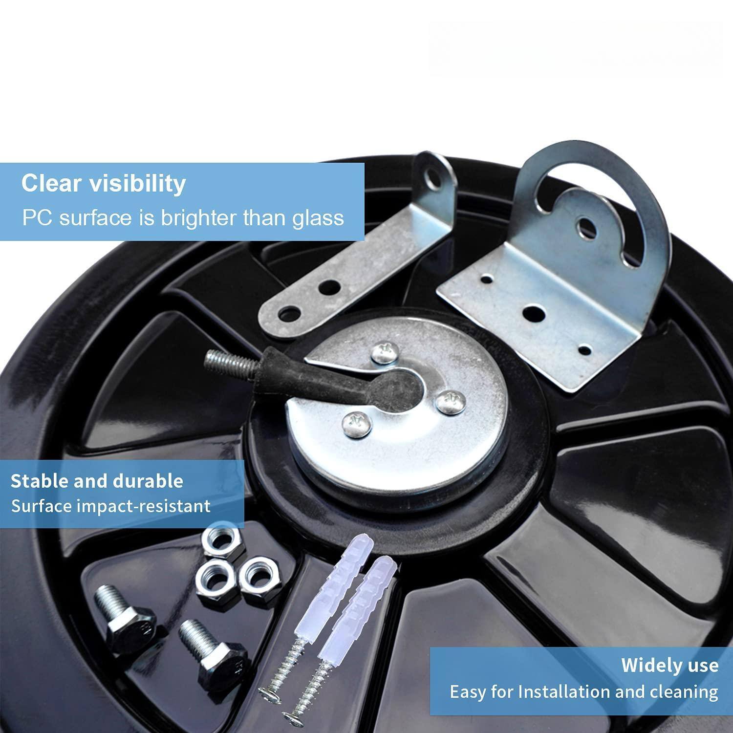 Clear visibility  
PC surface is brighter than glass  

Stable and durable  
Surface impact-resistant  

Widely use  
Easy for installation and cleaning