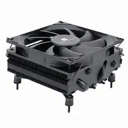 Thermalright - axp90 low-profile cpu air cooler 47mm height 92mm pwm fan - Black