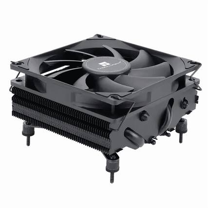 Front. Thermalright - axp90 low-profile cpu air cooler 47mm height 92mm pwm fan - Black.