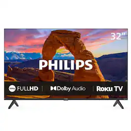 Philips - 32" Class 6000 Series LED 1080p Smart Roku TV