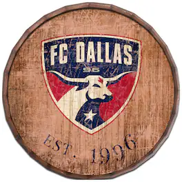 Fan Creations - FC Dallas 24'' Established Date Barrel Top Wall Art - Multicolor