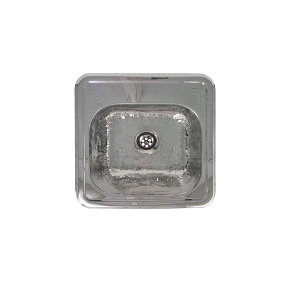 Whitehaus - Decorative Square Drop-in Entertainment/Prep Sink - Gray