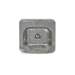 Whitehaus - Decorative Square Drop-in Entertainment/Prep Sink - Gray