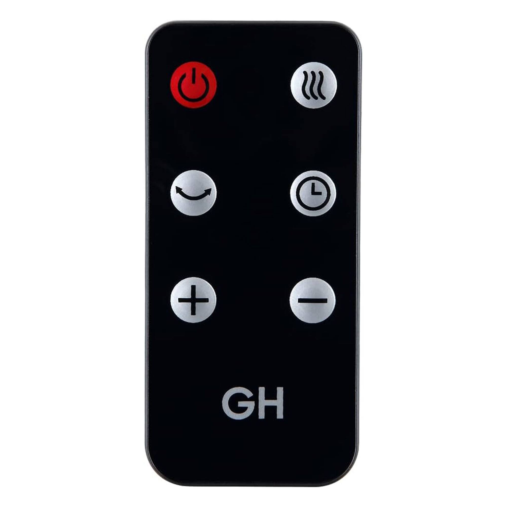 Alt View 7. Good Housekeeping - Good Housekeeping 30" Ceramic Tower Space Heater with Remote, Oscillating, Black - Black.