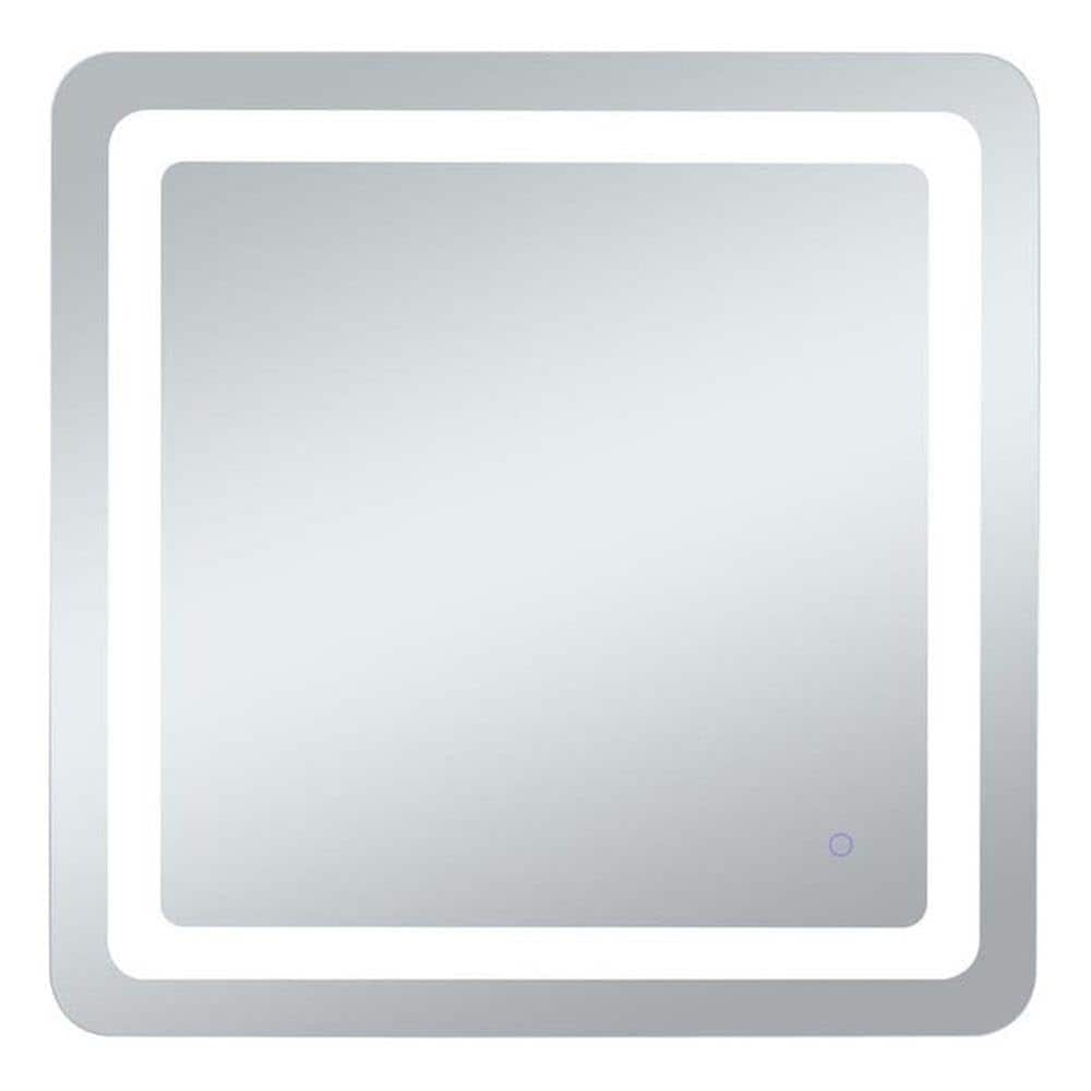 Elegant Decor - Genesis 30in x 30in soft edge LED mirror - Glossy White price history on PriceWatchPro