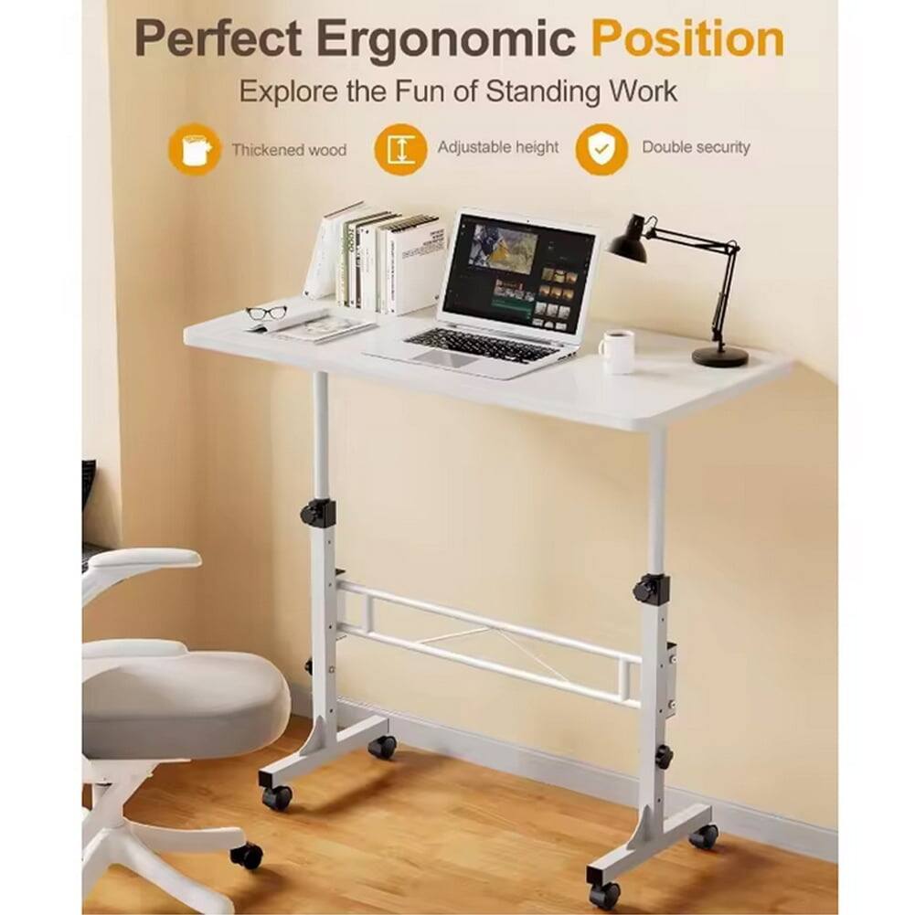 Perfect Ergonomic Position  
Explore the Fun of Standing Work  
Thickened wood  
Adjustable height  
Double security